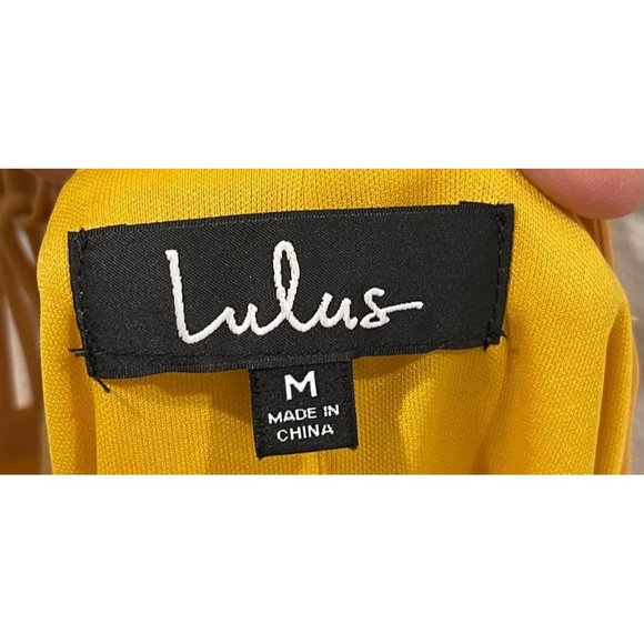 LULUS Tell Me Mustard Mini Dress - Picture 2 of 4